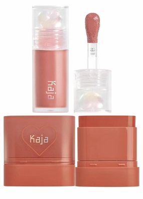 kaja Lip Bundle - Juicy Glass Lip Plumping Oil 07 Fig Smoothie   Dewy Bar 05 Cranberry Cooler