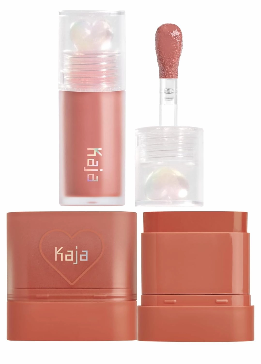 kaja Lip Bundle - Juicy Glass Lip Plumping Oil 07 Fig Smoothie   Dewy Bar 05 Cranberry Cooler