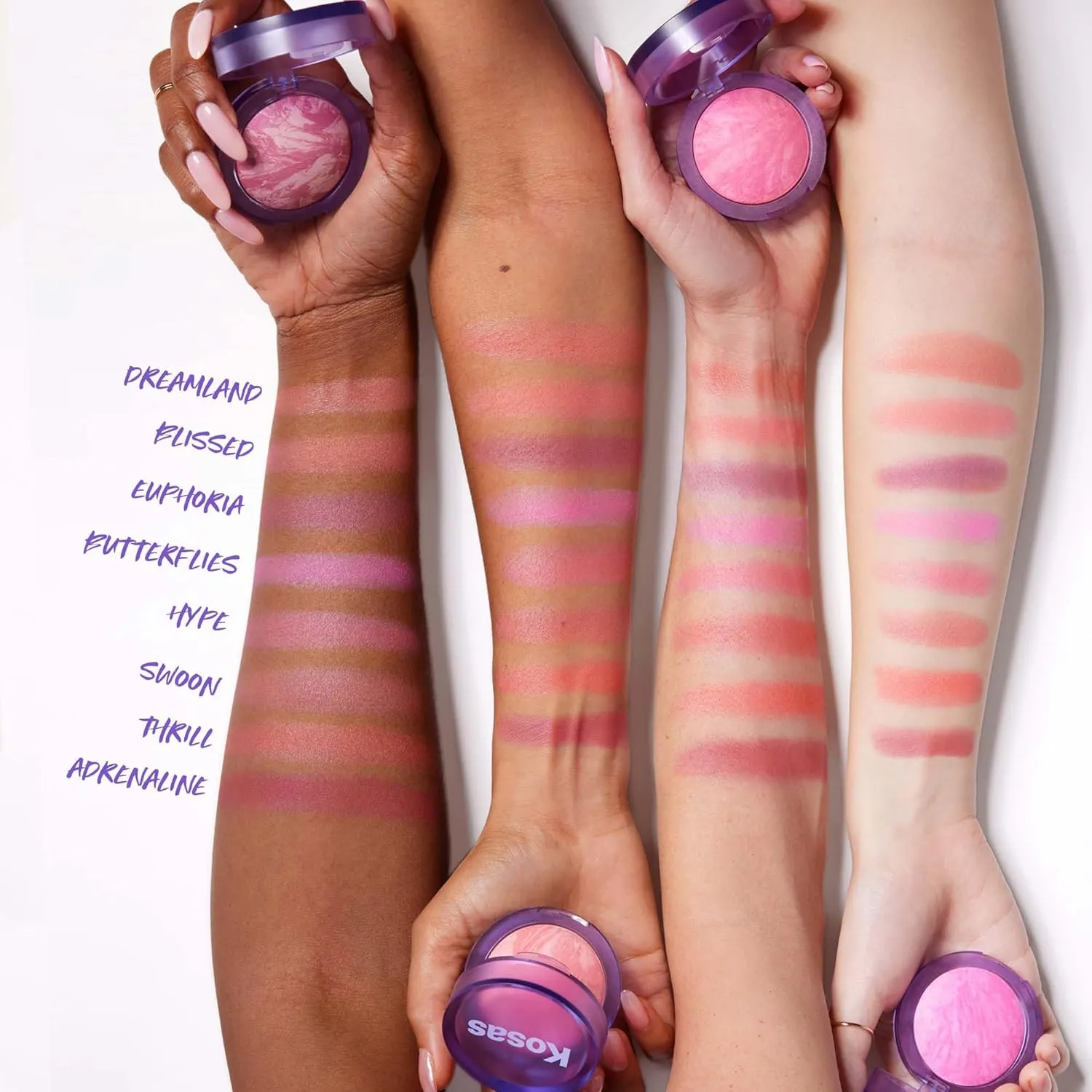 Kosas Blush is Life –Talc-Free Dimensional Blush Baked with Squalane & Hyaluronic Acid – Long Wear, Safe for Sensitive Skin - Euphoria