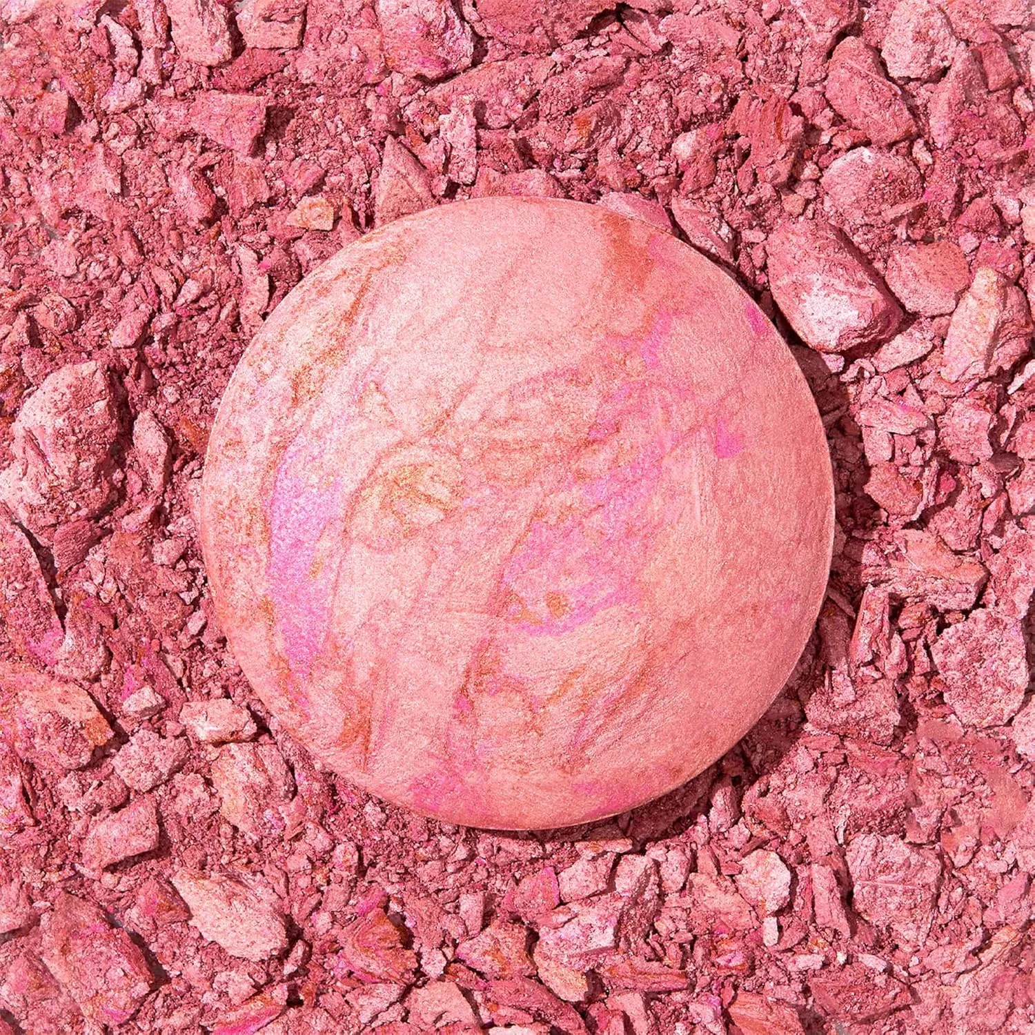 LAURA GELLER NEW YORK Baked Blush-n-Brighten Marbleized Blush   Angled Brush (02 Pink Buttercream, 47mm)