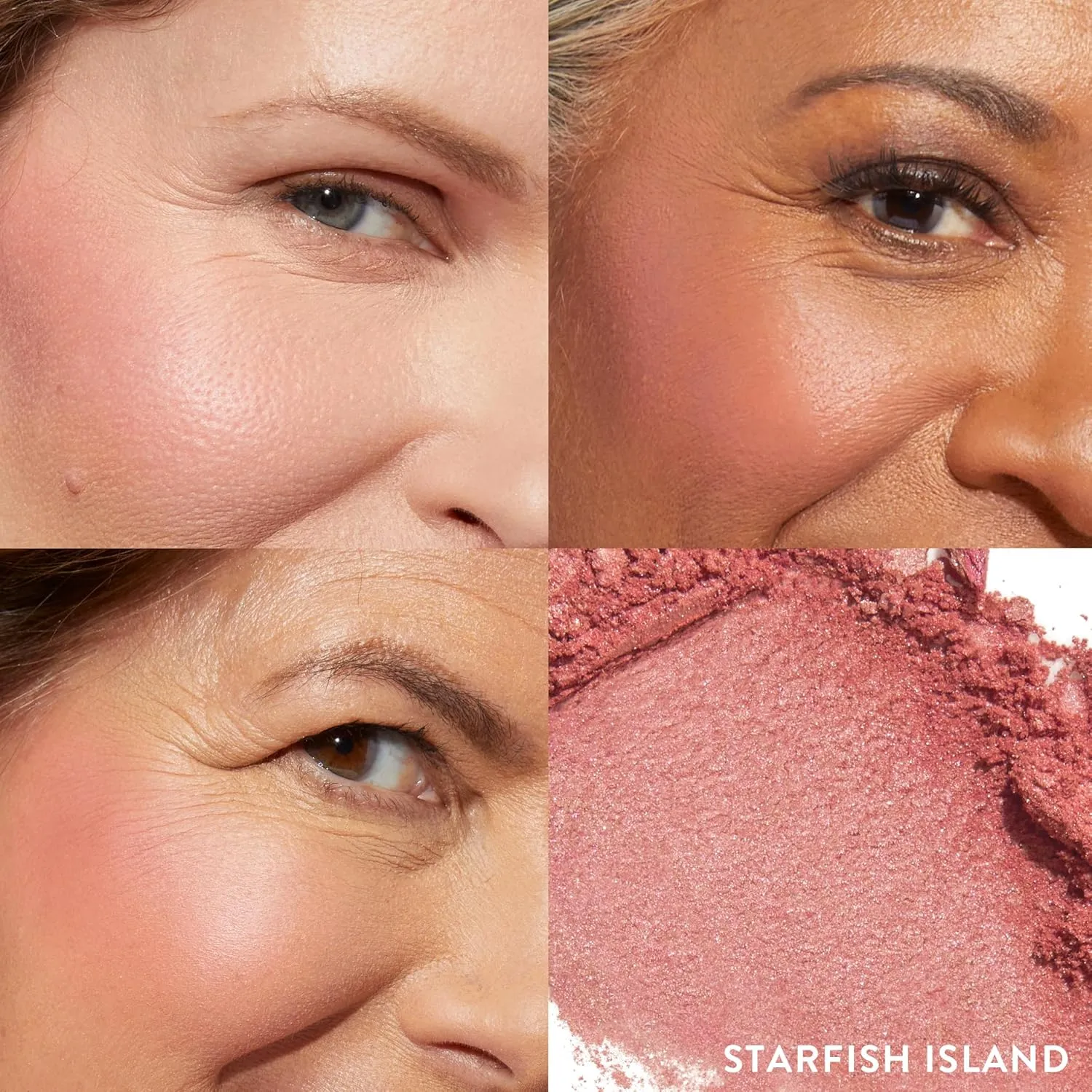 LAURA GELLER NEW YORK Baked Blush-n-Brighten Marbleized Blush   Angled Brush (08 Starfish Island, 47mm)