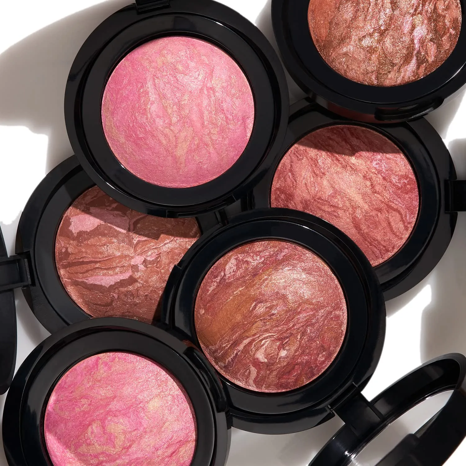 LAURA GELLER NEW YORK Baked Blush-n-Brighten Marbleized Blush for Cheeks - Ethereal Rose - Natural Finish - Buildable Color