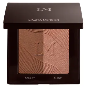 Laura Mercier Bronze Color Infusion, 12HR Long Wear, Talc-Free Bronzer Powder, Skin-Smoothing, Lightweight and Breathable, Natural Glow, Duo with Matte and Luminous Finishes