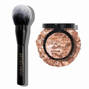 LAURA GELLER NEW YORK Bronze-n-Brighten Multipurpose Bronzer, Medium   Classic Bronzer Brush