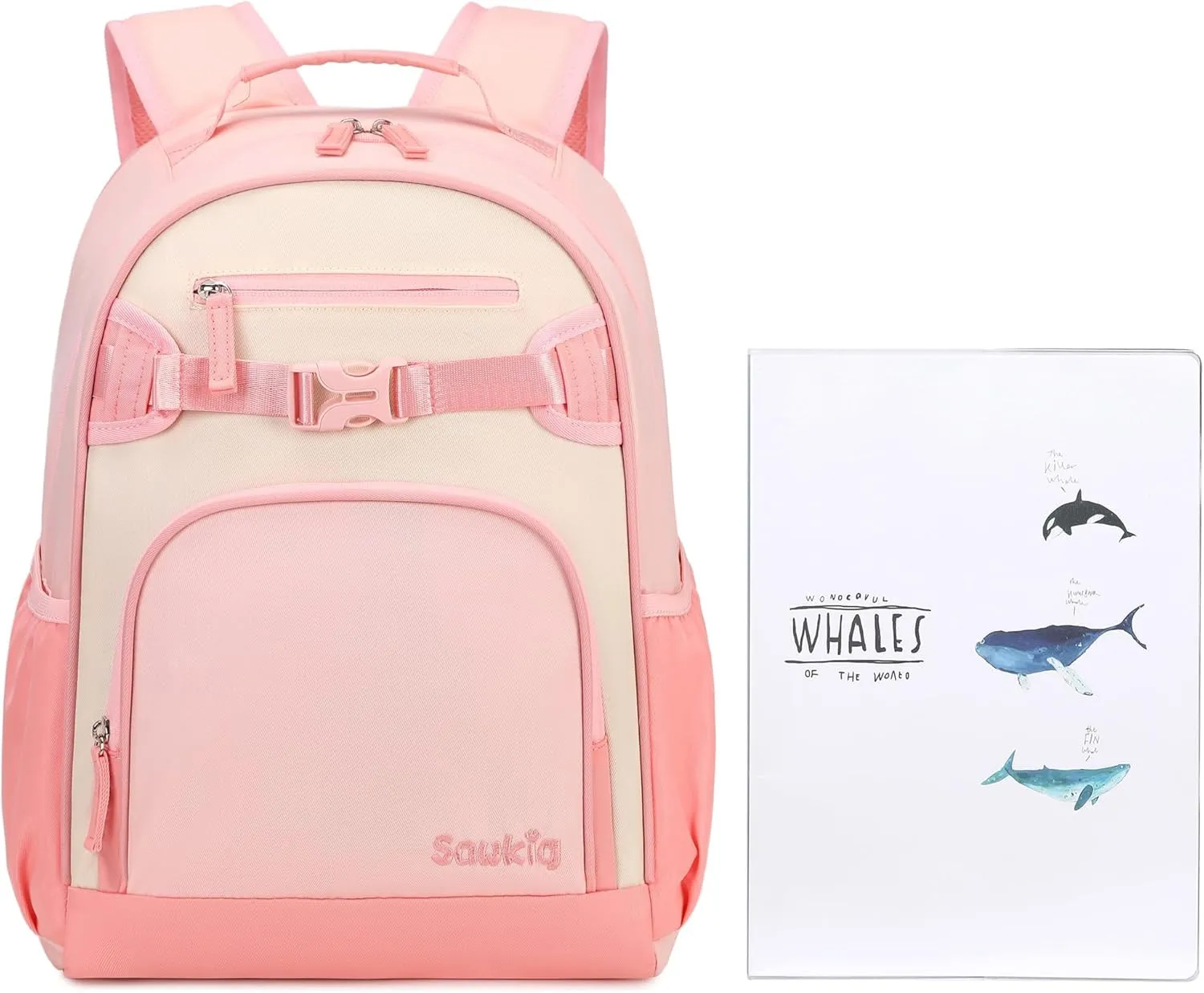 Lightweight Small Backpack for Kids Kindergarten Preschool Backpacks for Girls Ages 2-4-6 (Blush Cream Coral)