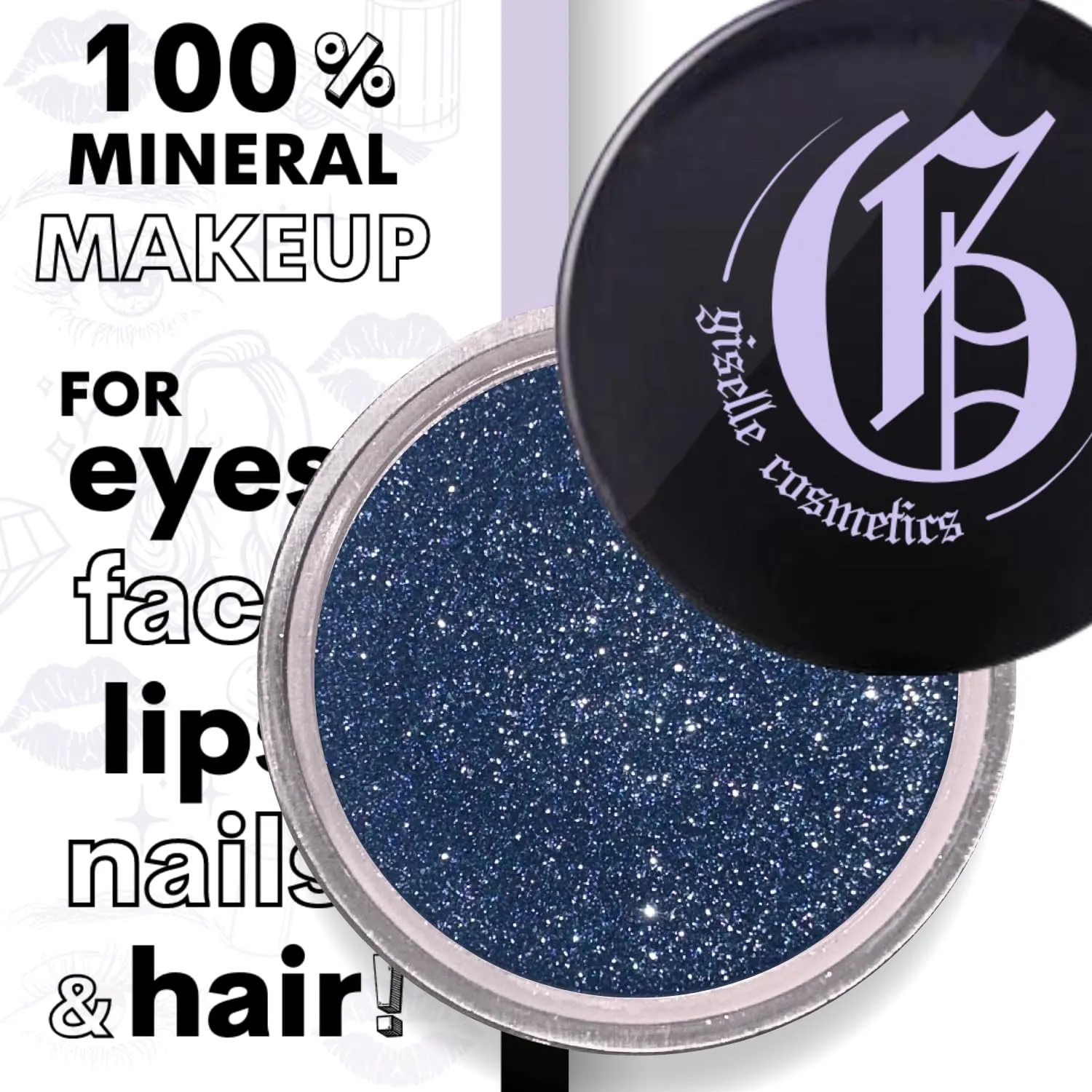 Loose Powder Organic Mineral Eyeshadow - Starry Sky