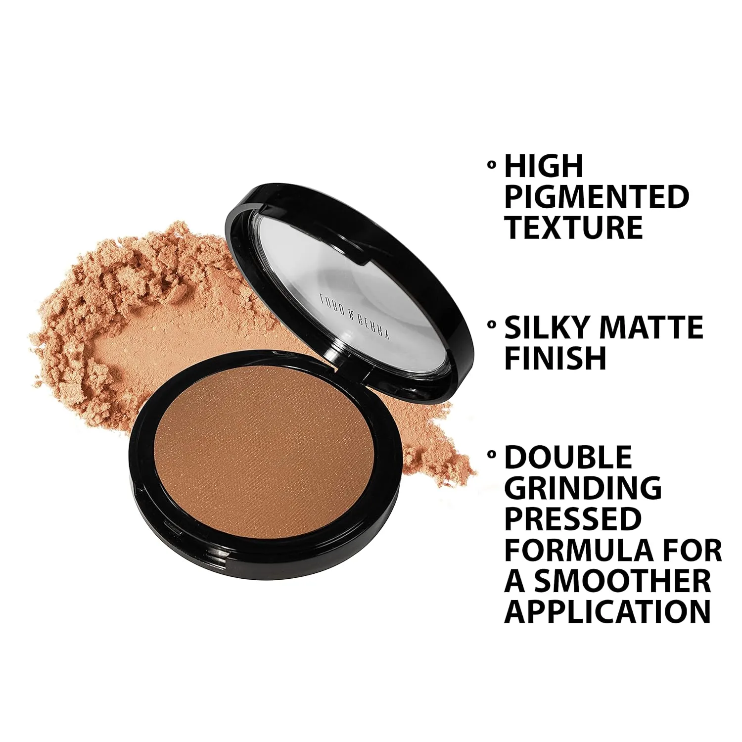 Lord & Berry BRONZER Face Powder Bronzer, Lightweight and High Pigmented with Matte Finish
