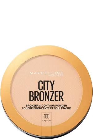 Maybelline New York City Bronzer Powder Makeup, Bronzer and Contour Powder, 100, 0.32 oz.