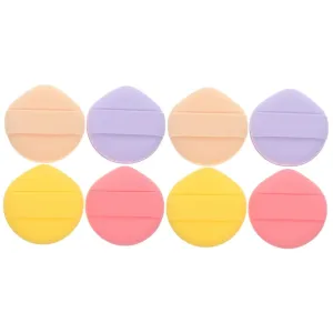 Mikinona 8pcs Round Makeup Sponges for Cream Powder Skin-friendly Beauty Applicator Multi-purpose Puff for Foundation Blush Highlight for Women Makeup Routine
