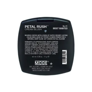 MODE Petal Rush Revitalizing Cream Blush MOST WANTED Sunkissed Nude Natural Creamy Blusher, Long Wear Moisturizing Dewy Cheek Color, Nourishing Bulgarian Rose & Wild Orchid Skincare