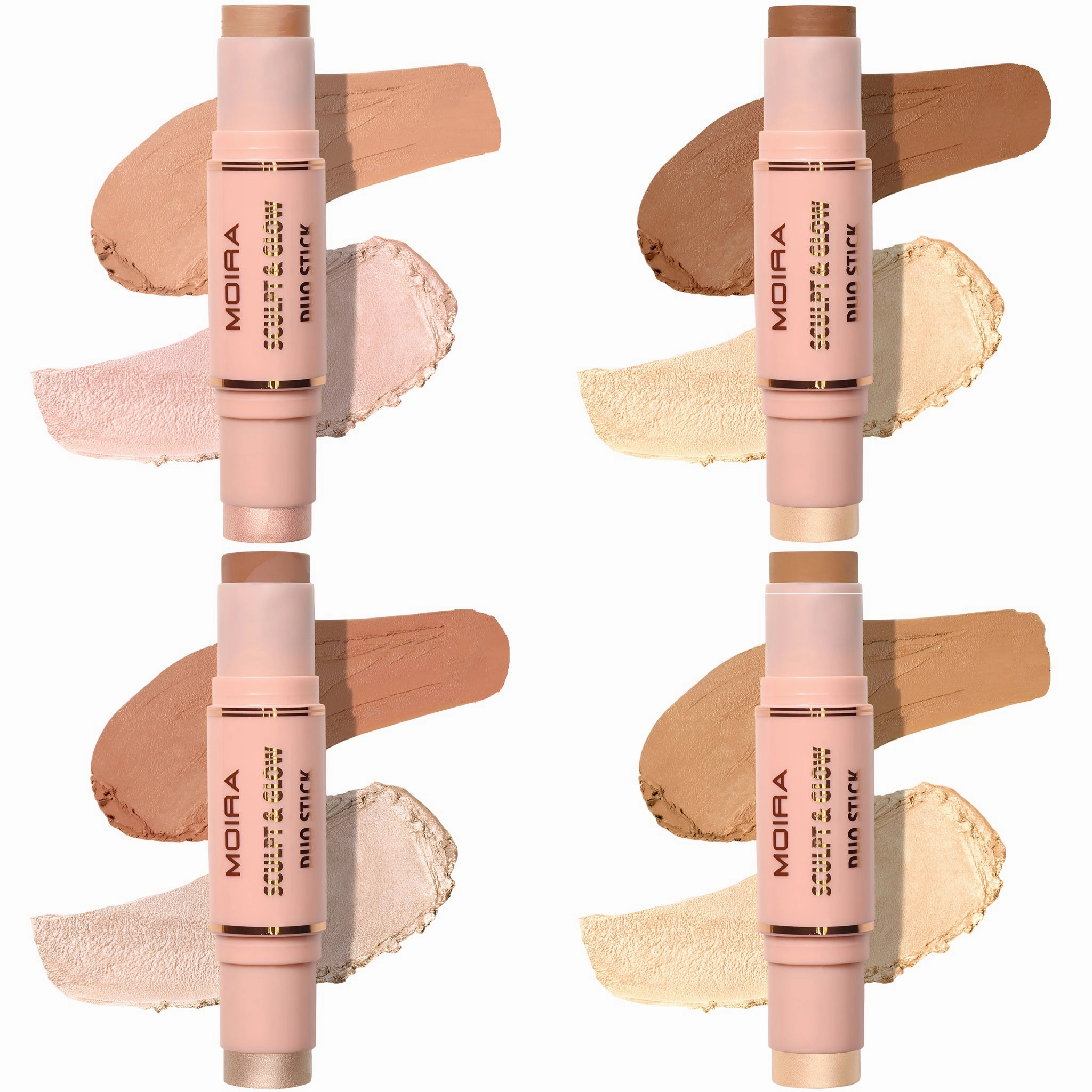 Moira Beauty Sculpt & Glow Duo Stick Assorted - Wholesale 4 Units (SGDS100-400)
