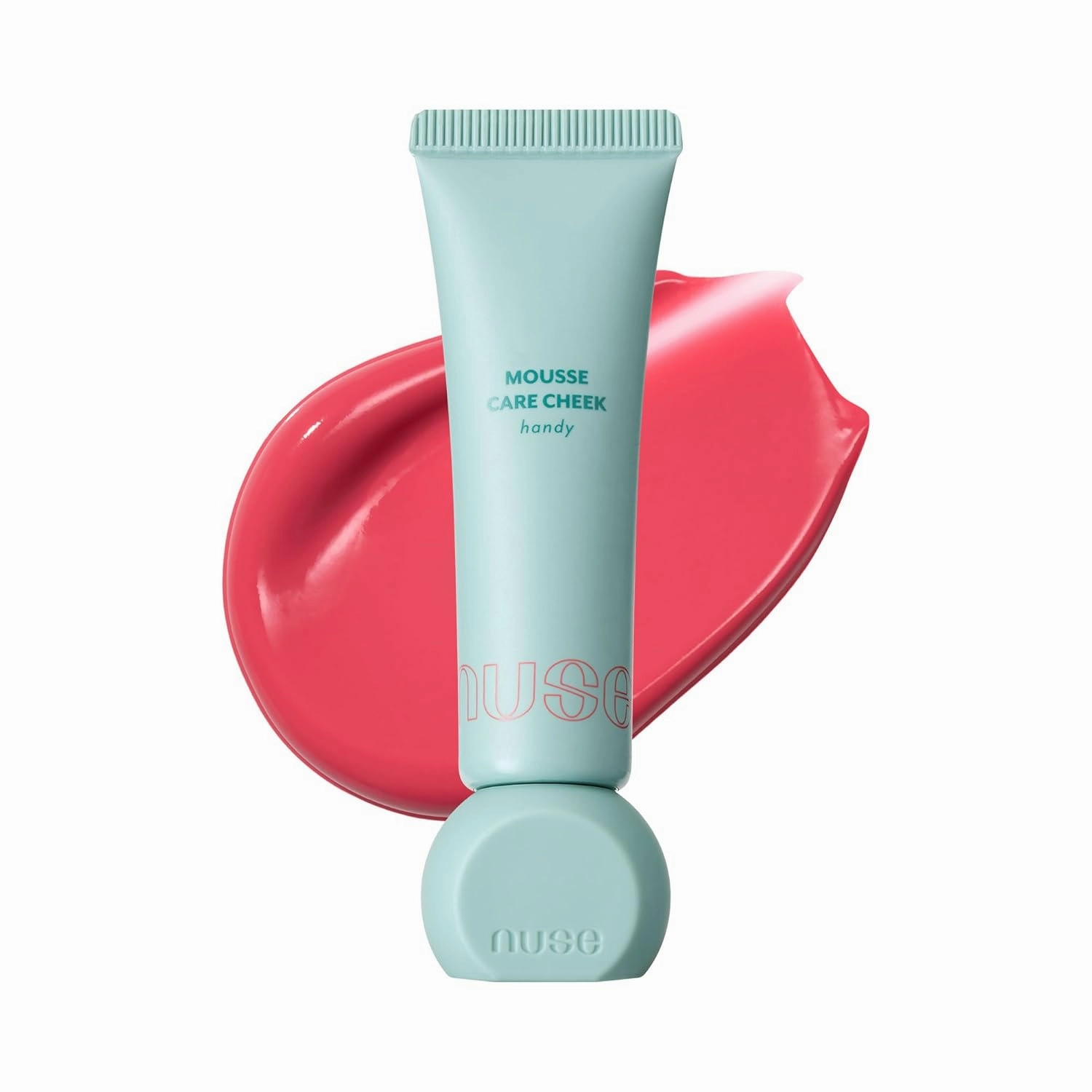 Mousse Care Cheek Handy - Liquid Blush for Cheeks | Soft Color, Glowy Finish, Buildable & Watercolor Effect Blush for Natural Look | Vegan Makeup (04 Appley)