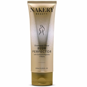 Nakery Diamond Glow Blur Perfector Face & Body Bronzer Shimmer - Illuminating Shimmer Lotion for Women Body - Hydrating Body Glow Shimmer with Diamond Peptides - Instantly Plumps & Tightens Skin