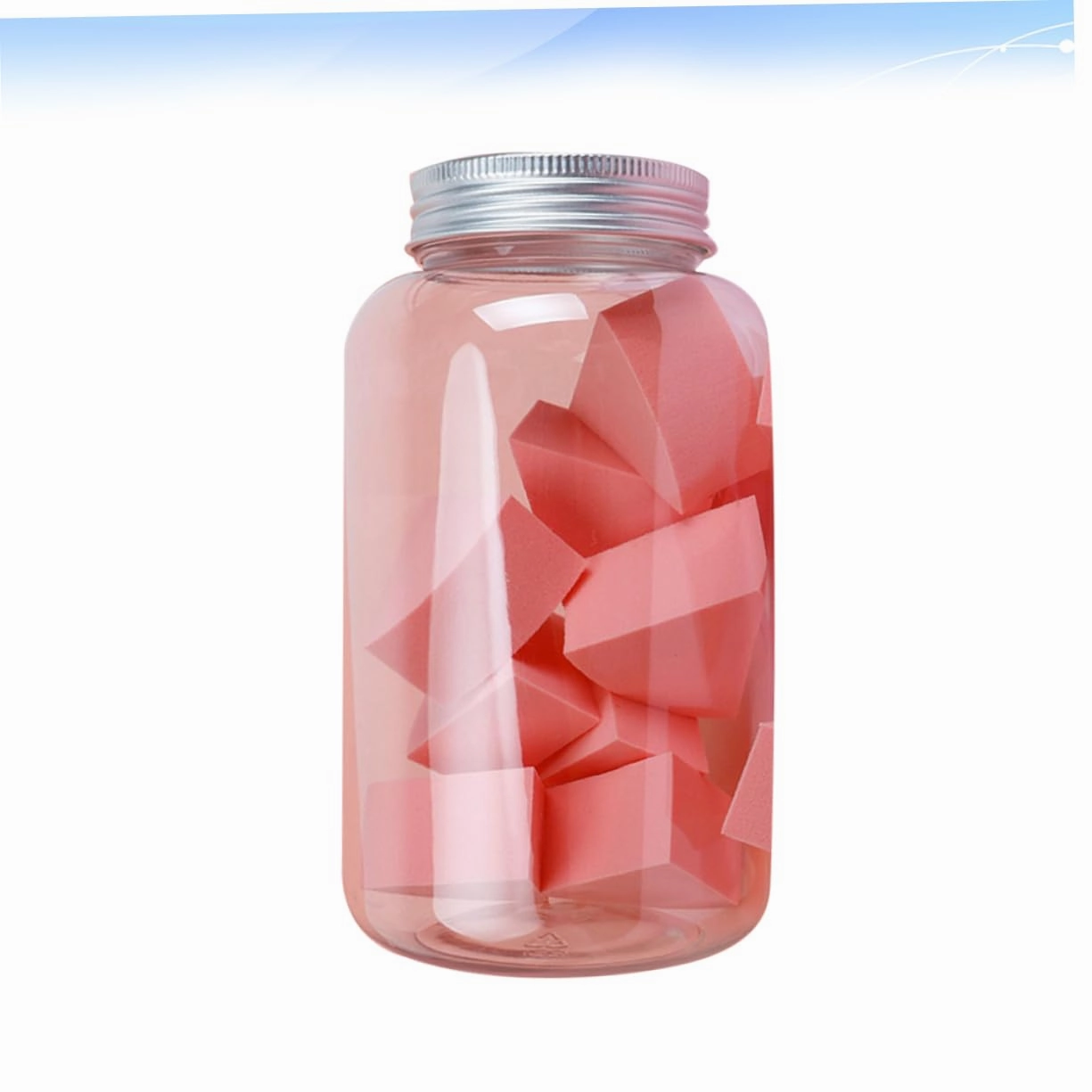NOLITOY 24pcs Makeup Sponge Applicators Wet Dry Use Sector-shaped Cosmetic for Foundation Concealer Blush Highlighter Coral Orange for Makeup Application