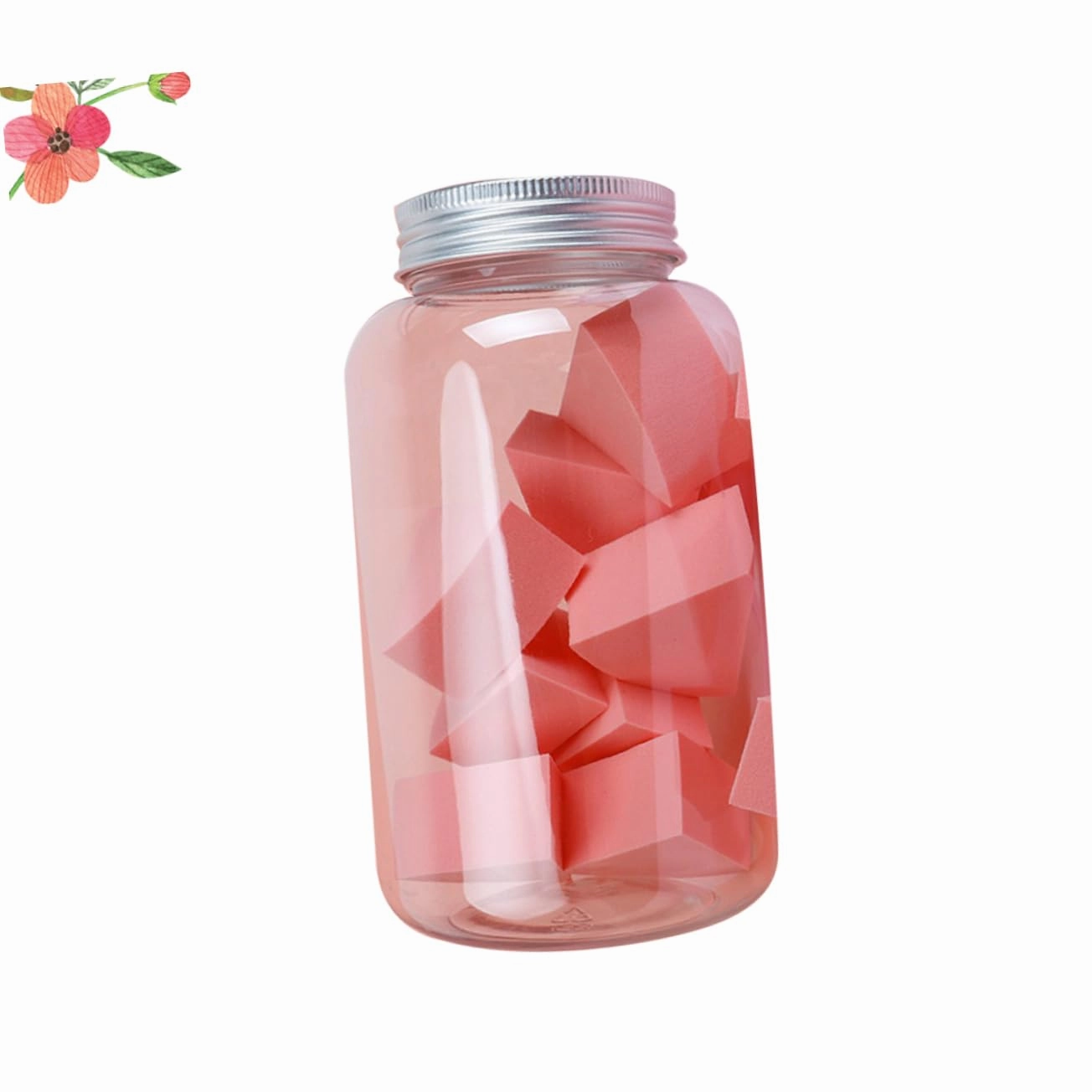 NOLITOY 24pcs Makeup Sponge Applicators Wet Dry Use Sector-shaped Cosmetic for Foundation Concealer Blush Highlighter Coral Orange for Makeup Application