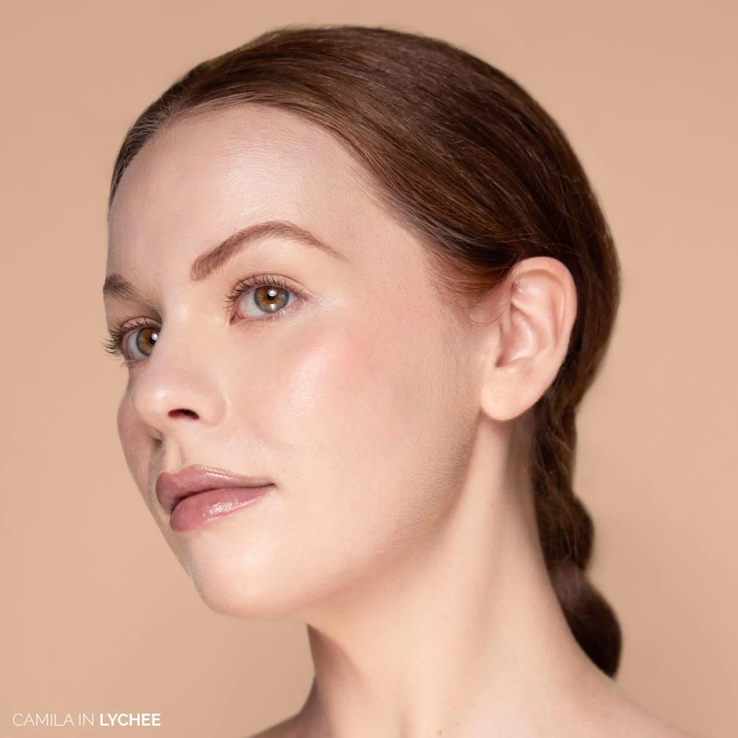 OFIR Elation Powder Blush for Cheeks | Buildable Pigment Adds Radiant Tone | Blurring Powder Softens Lines | Lightweight Texture for Lasting Glow | Lychee - Dusty Rose Shade 0.13 Oz