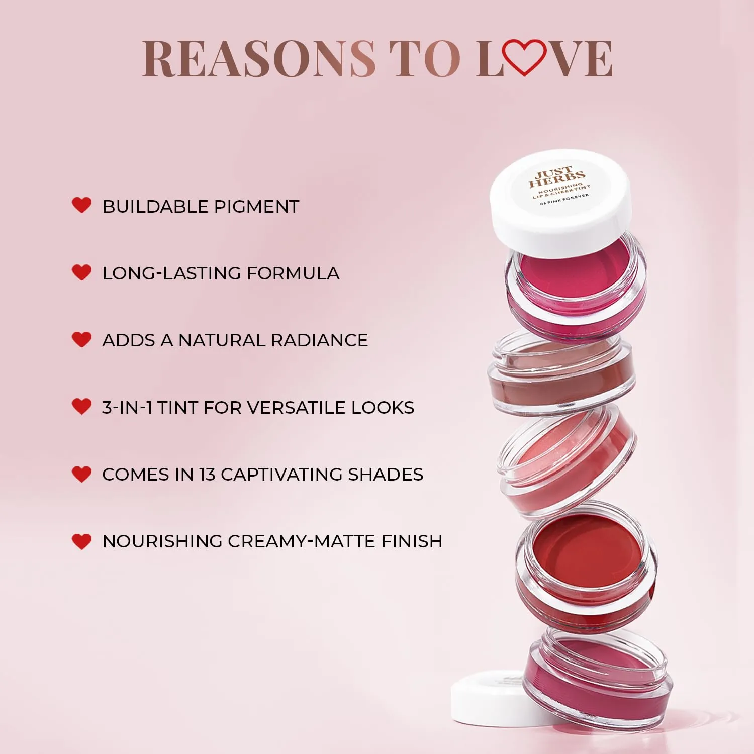 Organic Creamy Matte 3 in 1 Lip & Cheek Tint, Blush For Women - SLS,Chemical & Paraben Free - 0.14 fl. oz. (Peachy coral)