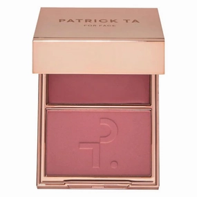 PATRICK T4 - Major Headlines Double-Take Crème & Powder Blush Duo - color: She Goes To The Gym (cool mauve rose)