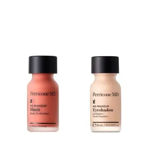 Perricone MD No Makeup Bundle: Lightweight Gel-Cream Blush & Weightless Liquid-Gel Eyeshadow (Shade 1)