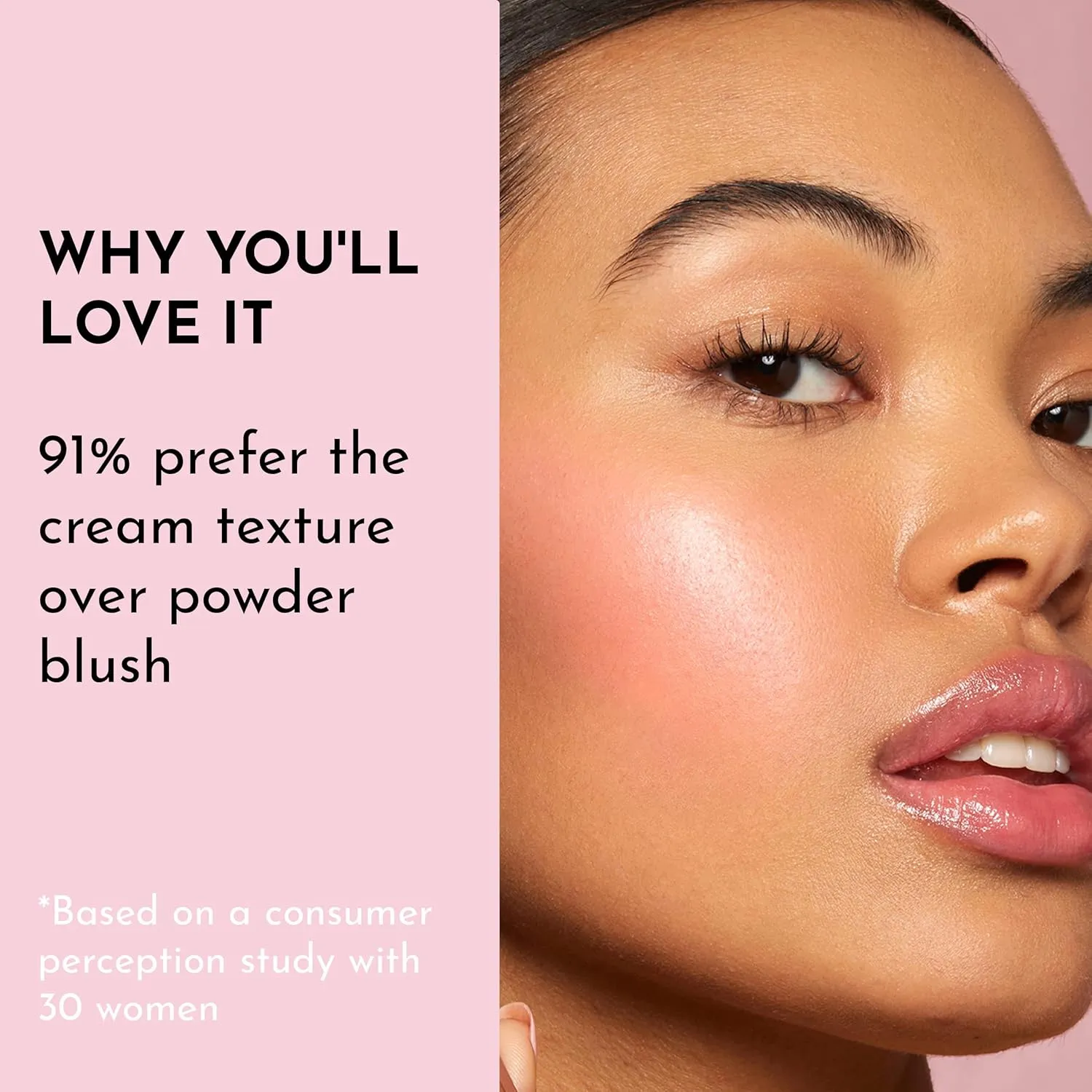 Pinch My Cheeks Soft-Blur Cream Blush - Gumdrop - Premium Blush with Natural Ingredients to Re-Energize and Protect the Skin While Imparting a Soft, Cloudy Finish - 0.18 oz