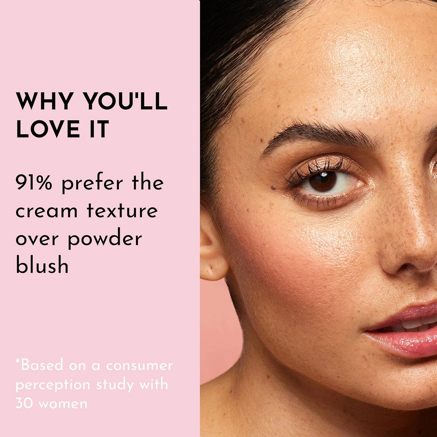 Pinch My Cheeks Soft-Blur Cream Blush - Angel - Premium Blush with Natural Ingredients to Re-Energize and Protect the Skin While Imparting a Soft, Cloudy Finish - 0.18 oz