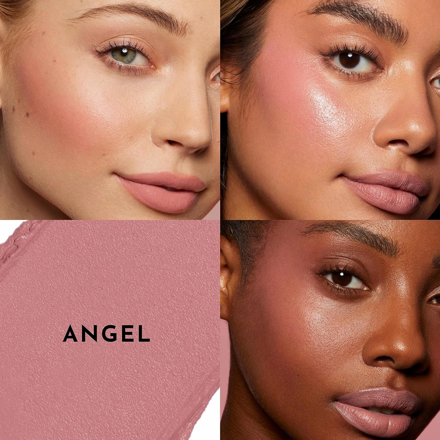 Pinch My Cheeks Soft-Blur Cream Blush - Angel - Premium Blush with Natural Ingredients to Re-Energize and Protect the Skin While Imparting a Soft, Cloudy Finish - 0.18 oz