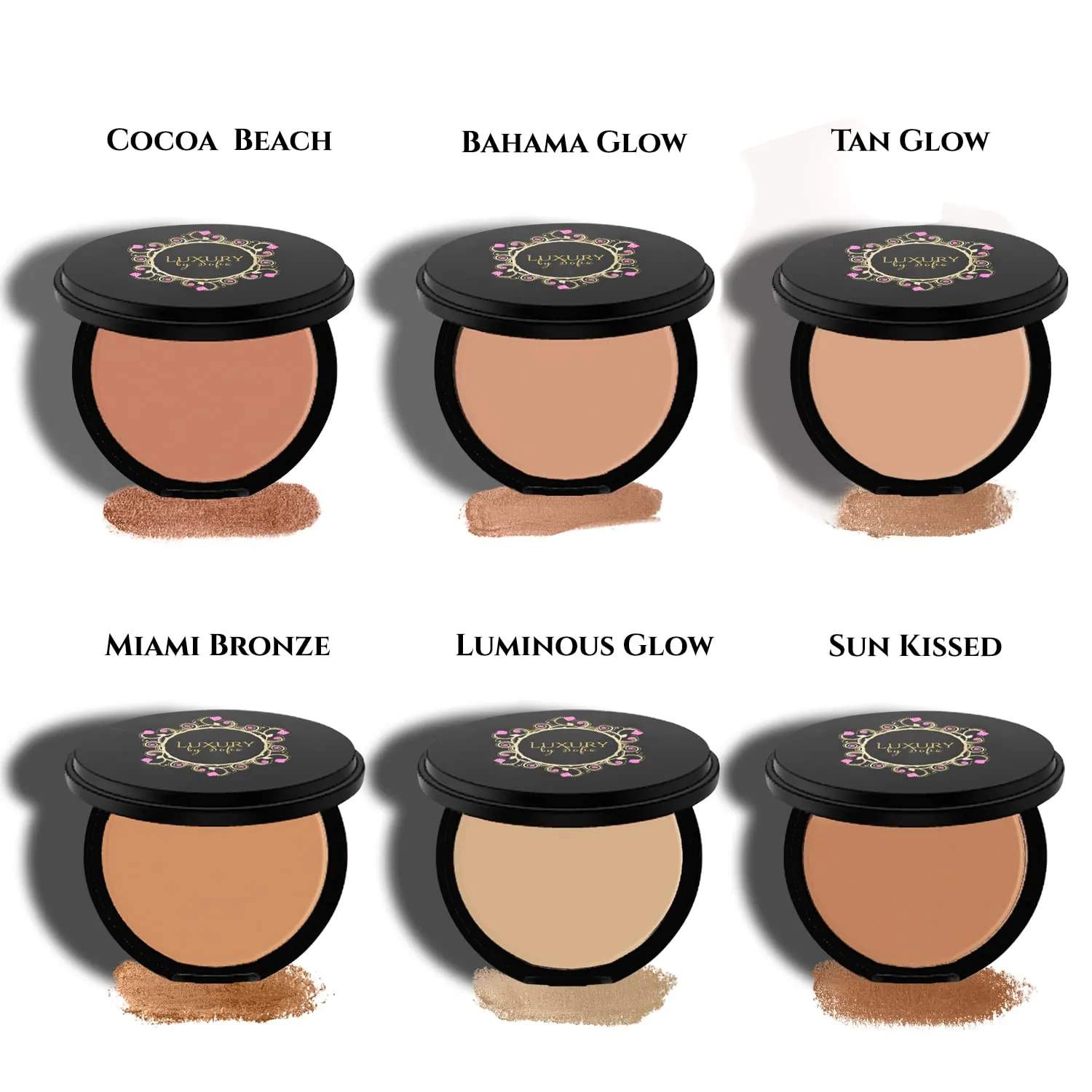 Premium Pressed Bronzer [6 Available Shades] | Natural &Organic Skin Enhancing Ingredients | Hypoallergenic, Highly Pigmented Formula For A Youthful, Sun-Kissed Look (Cocoa Beach)