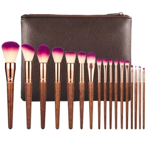 Professional 17pcs Makeup Brush Set Lip Powder Eye Make Up Brushes Complete Kit Cosmetics Beauty Tool blending brush