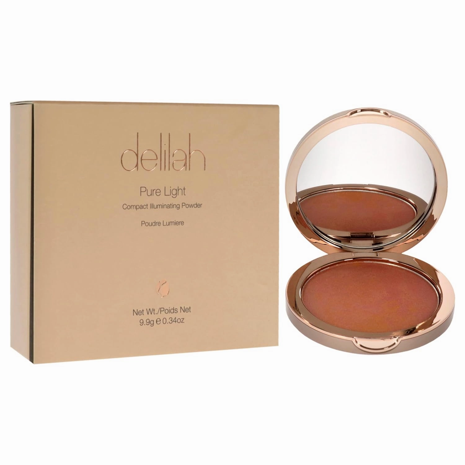 Pure Light Compact Illuminating Powder - Lustre - Lightweight, Long Lasting, Loose Setting Powder Face Makeup For Brightening And Radiant Finish - Light Coverage - Vegan-Cruelty Free-0.34 oz
