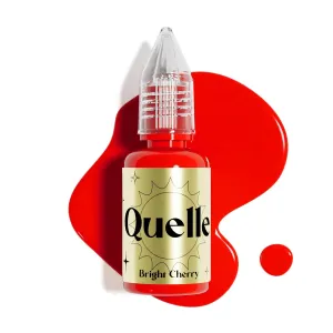 QUELLE Permanent Makeup Ink Lips Pigment Water Based 0.5oz/15ml Vegan Lip Ink Microblading Pigment for Lip Blush Permanent Makeup Lip Color (Bright Cherry)
