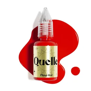 QUELLE Permanent Makeup Ink Lips Pigment Water Based 0.5oz/15ml Vegan Lip Ink Microblading Pigment for Lip Blush Permanent Makeup Lip Color (Plunp Red)