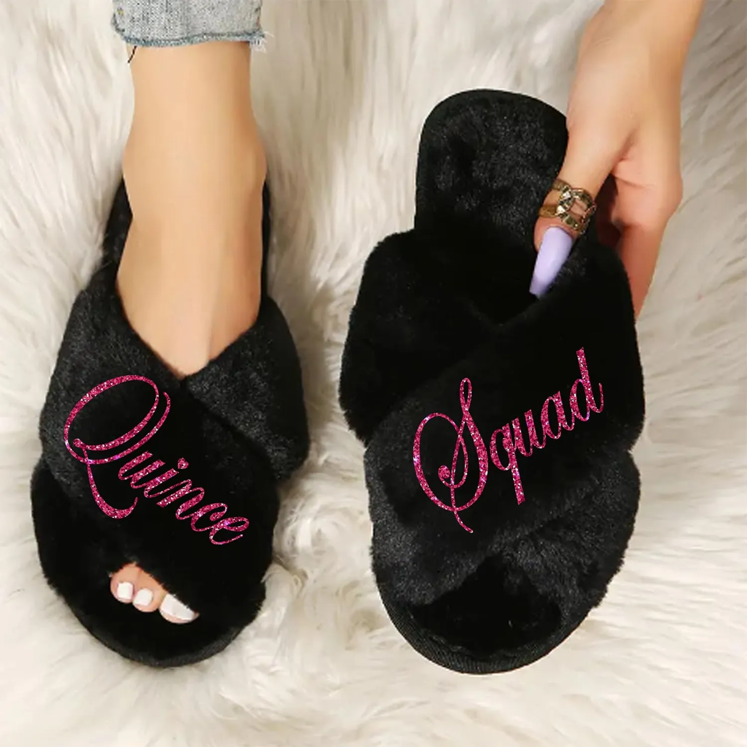 Quinceanera Robes and Slippers Set for Mis XV Anos and the Entire Quince Squad, Robes for Mama de la Quince, Abuela, Hermana and More, A Great Bundled Quinceanera Gift, Lilac L/XL