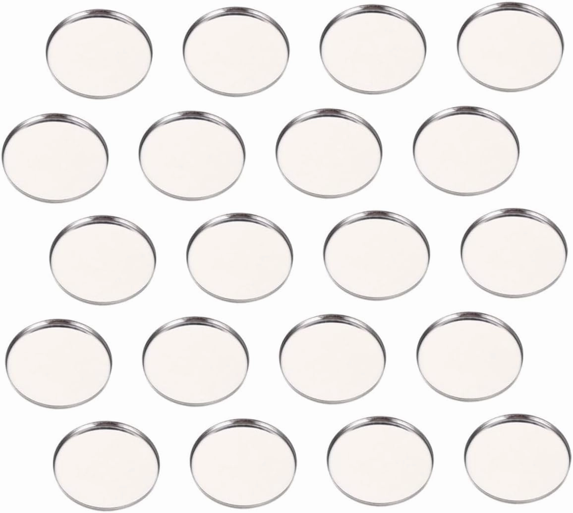 Round Baked Eyeshadow Pans 50pcs Magnetic Eyeshadow Palette for Diy Cosmetics