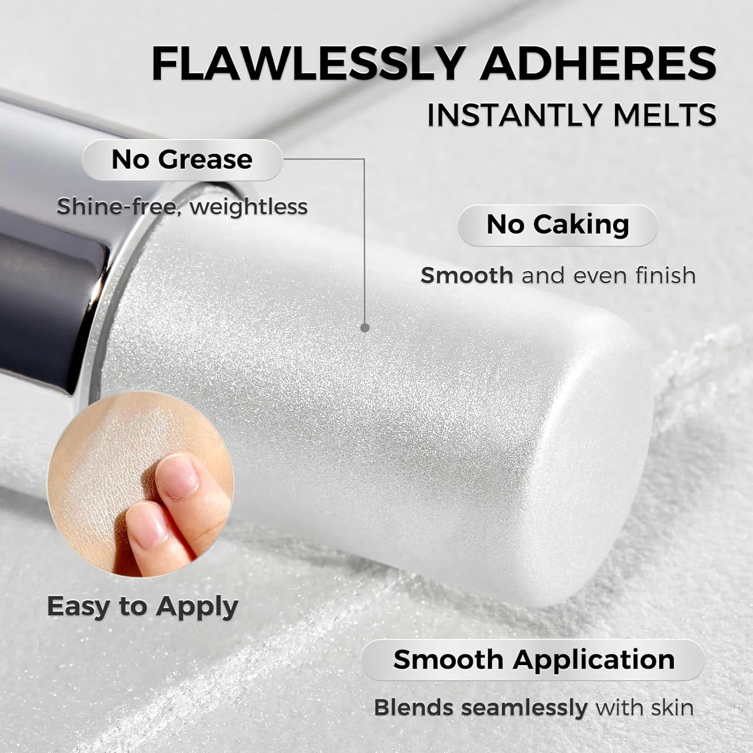 SACE LADY Highlighter Makeup Stick, Cream Glow Shimmer for a Radiant Finish, Easy to Blend & Long-Lasting Highlight Make Up for Face Eyes Lips (01 Pearl Glow, 1pc)