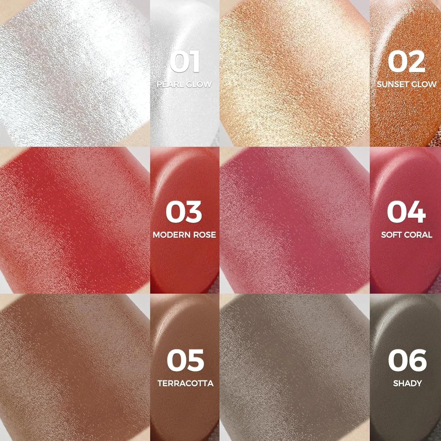 SACE LADY Highlighter Makeup Stick, Cream Glow Shimmer for a Radiant Finish, Easy to Blend & Long-Lasting Highlight Make Up for Face Eyes Lips (01 Pearl Glow, 1pc)