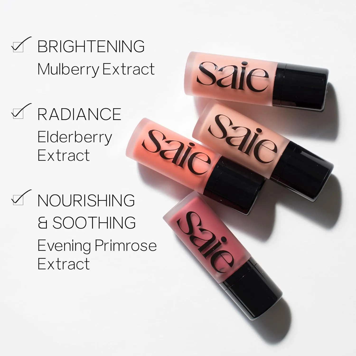 Saie Dew Liquid Blush for Cheeks - Hydrating Cream Blush Stick with a Blendable   Buildable Formula - Skincare Infused Dewy Cheek Tint for a Natural Flush - Glowy Makeup Essential - Dreamy (.40 oz)