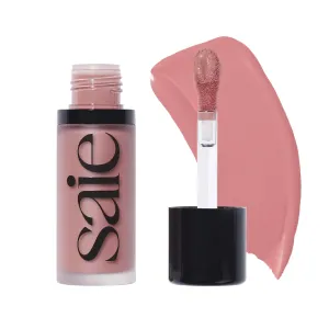 Saie Dew Liquid Blush for Cheeks - Hydrating Cream Blush Stick with a Blendable   Buildable Formula - Skincare Infused Dewy Cheek Tint for a Natural Flush - Glowy Makeup Essential - Lady (.40 oz)