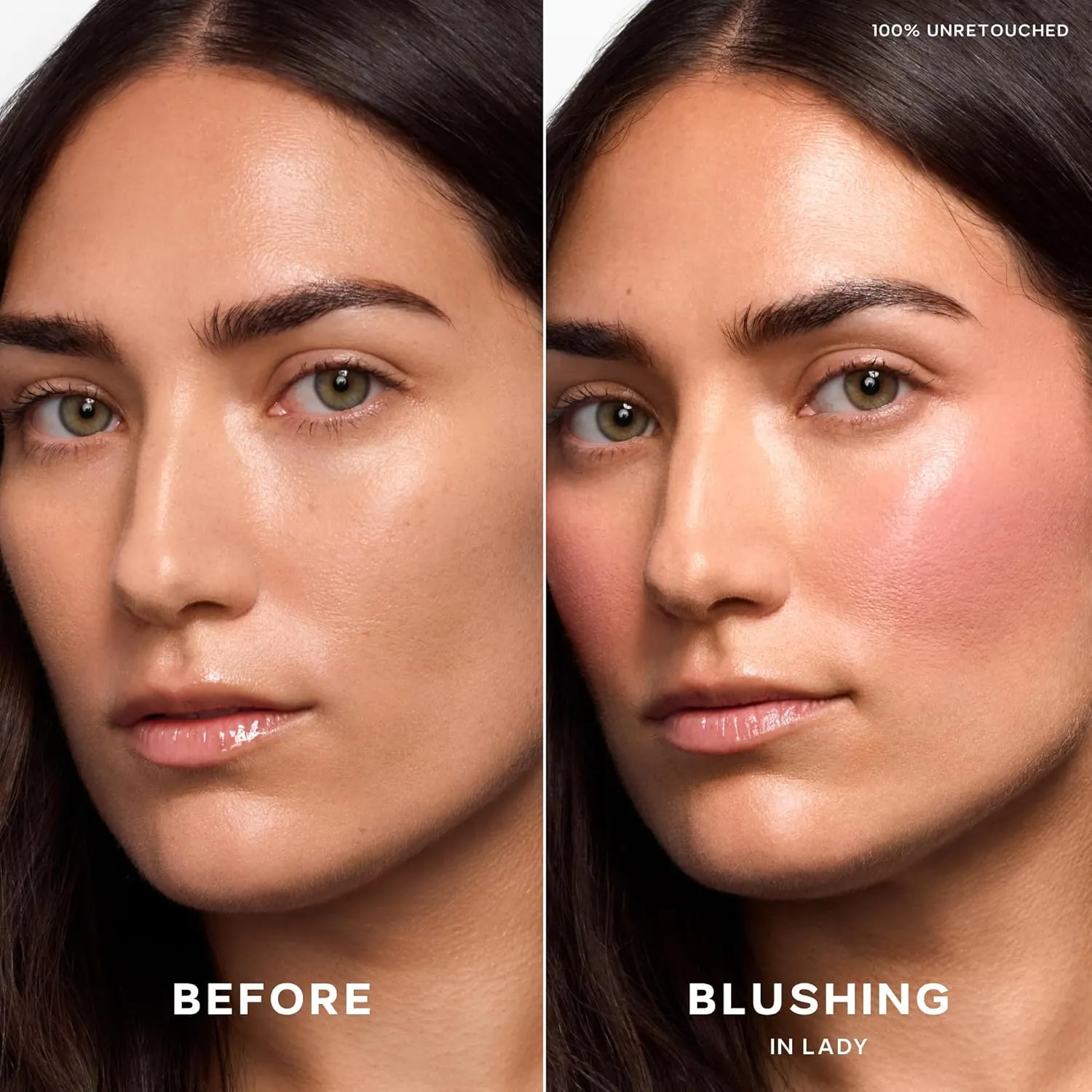 Saie Dew Liquid Blush for Cheeks - Hydrating Cream Blush Stick with a Blendable   Buildable Formula - Skincare Infused Dewy Cheek Tint for a Natural Flush - Glowy Makeup Essential - Lady (.40 oz)