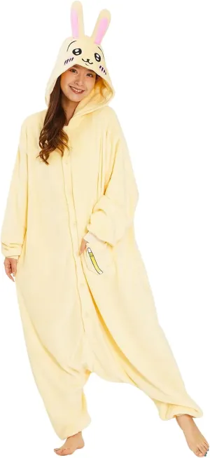 SAZAC Kigurumi -Usagi - Onesie Jumpsuit Halloween Costume Cream