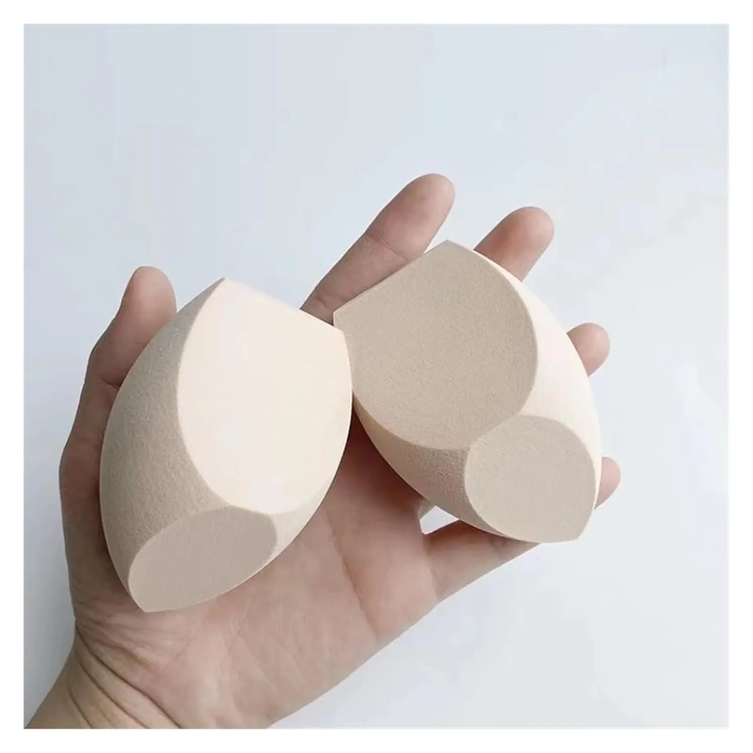 SBTRKT 1/2Pcs Big Size Makeup Sponge Foundation Cosmetic Puff Smooth Powder Concealer Beauty Spong Blender Cosmetic Make Up Puff (Color : 2pcs 01 Skin Color)