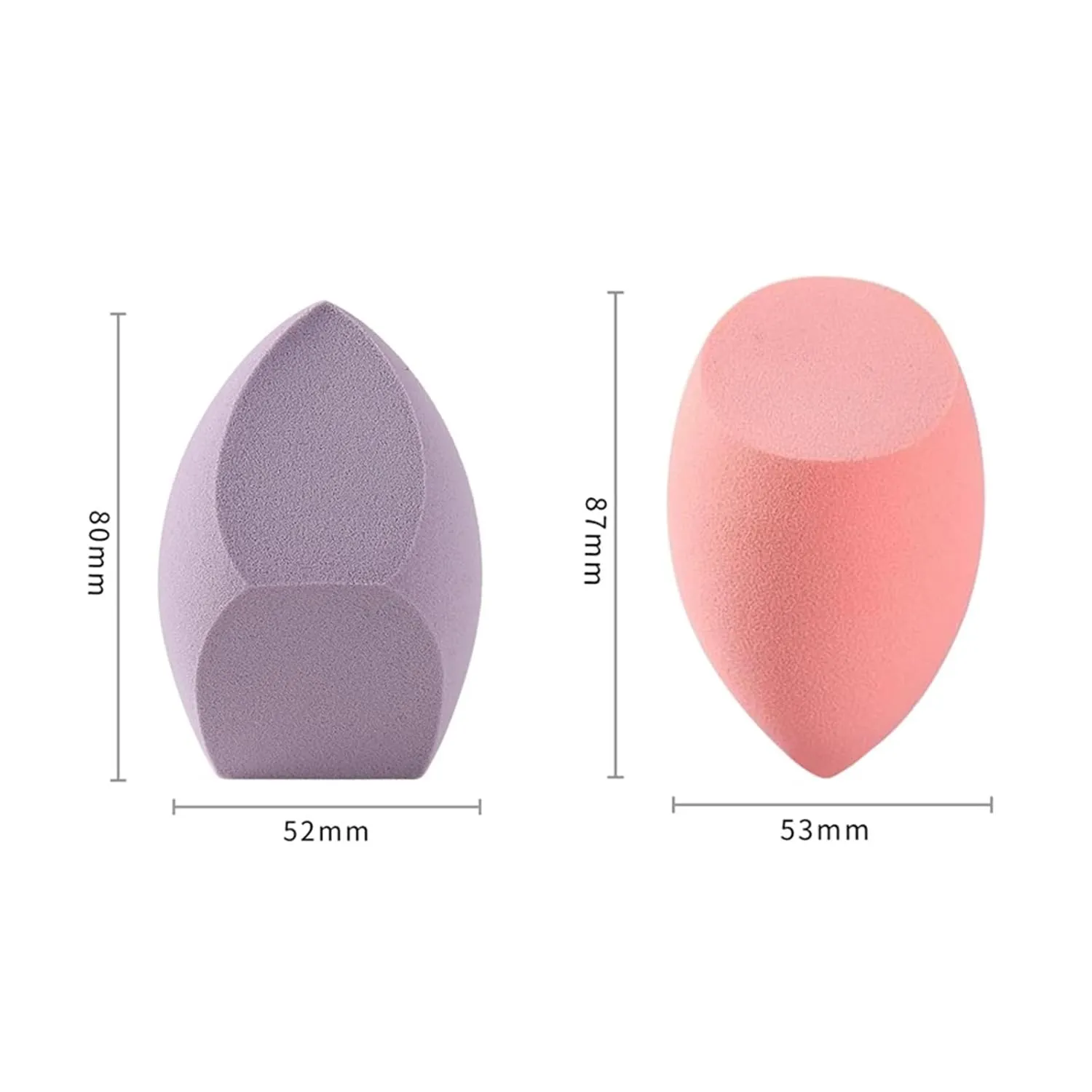 SBTRKT 1/2Pcs Big Size Makeup Sponge Foundation Cosmetic Puff Smooth Powder Concealer Beauty Spong Blender Cosmetic Make Up Puff (Color : 2pcs 01 Skin Color)