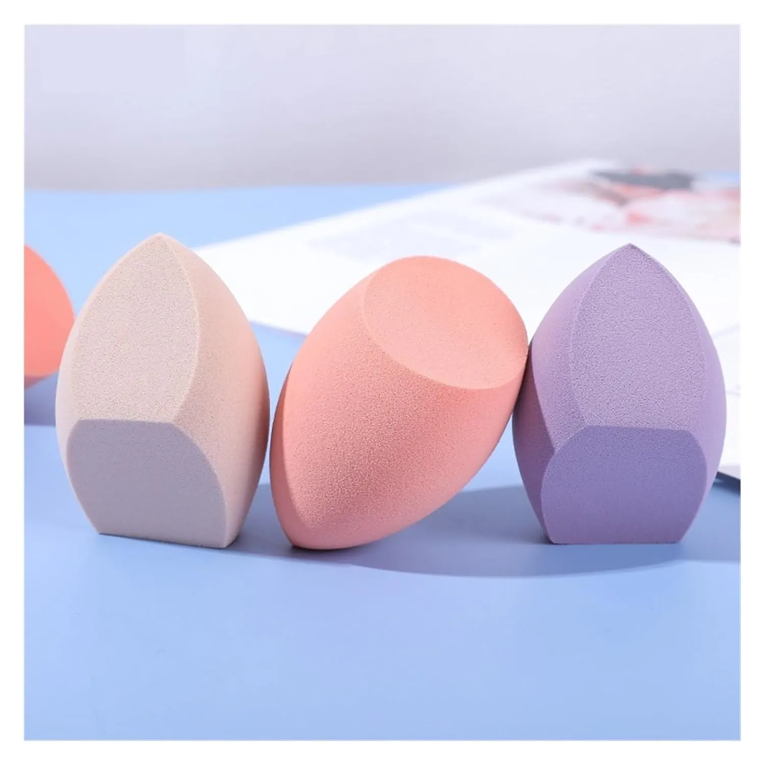 SBTRKT 1/2Pcs Big Size Makeup Sponge Foundation Cosmetic Puff Smooth Powder Concealer Beauty Spong Blender Cosmetic Make Up Puff (Color : 2pcs 01 Skin Color)