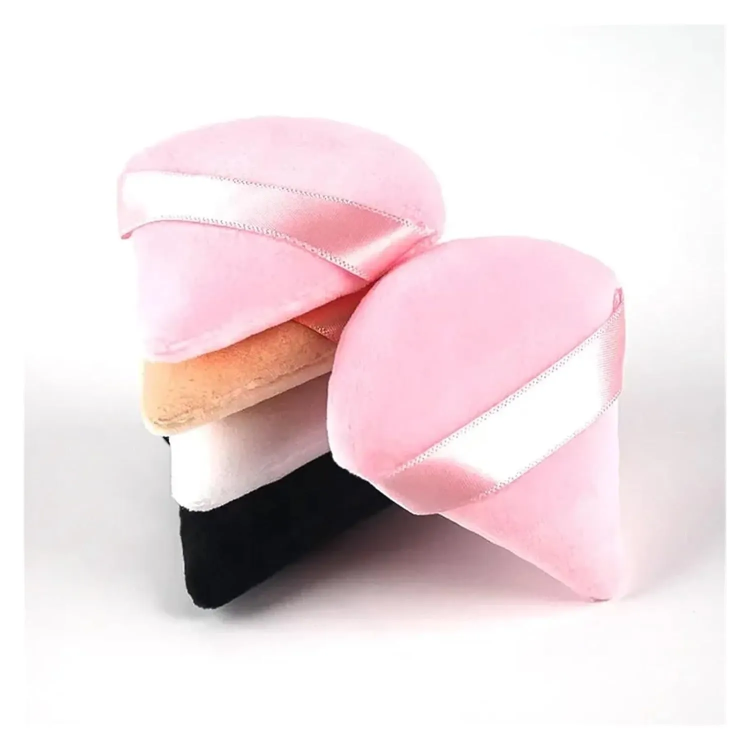 SBTRKT Cosmetic Puff Set Makeup Sponges Foundation Women Powder Puff Makeup Tools Cheap Make Up Blender (Color : Black 10 PCS)