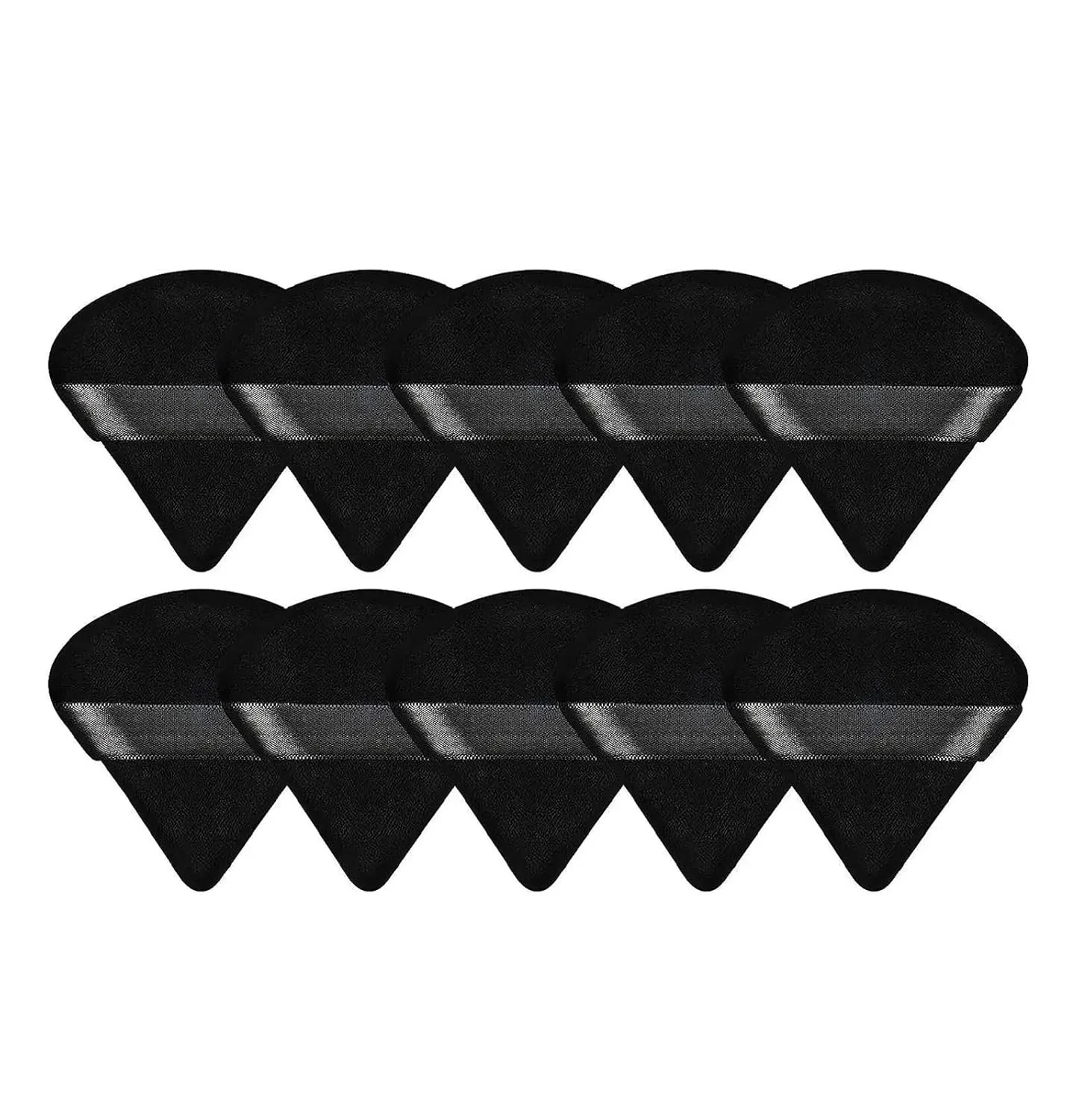 SBTRKT Cosmetic Puff Set Makeup Sponges Foundation Women Powder Puff Makeup Tools Cheap Make Up Blender (Color : Black 10 PCS)