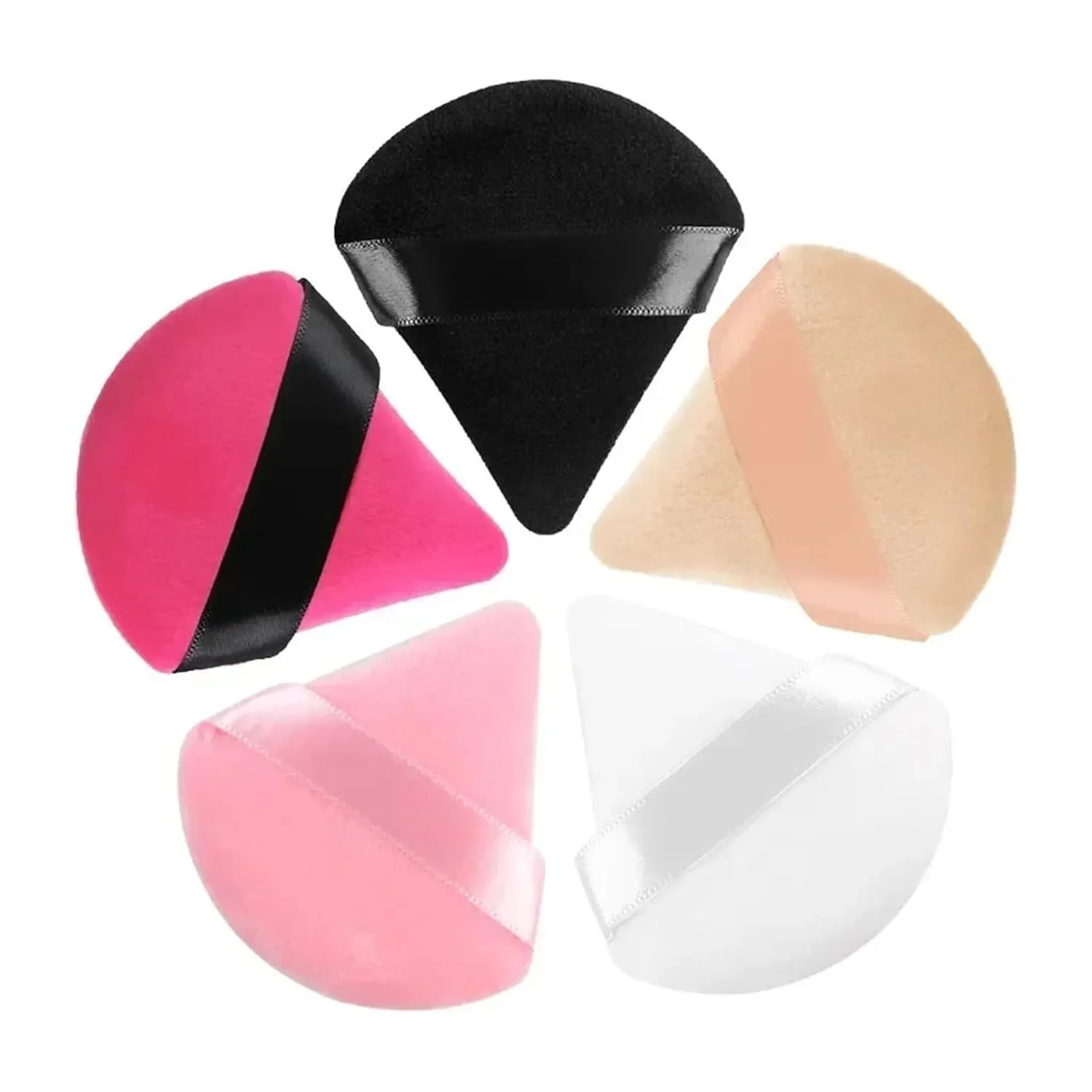 SBTRKT Cosmetic Puff Set Makeup Sponges Foundation Women Powder Puff Makeup Tools Cheap Make Up Blender (Color : Black 10 PCS)
