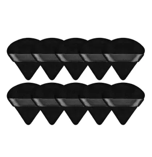SBTRKT Cosmetic Puff Set Makeup Sponges Foundation Women Powder Puff Makeup Tools Cheap Make Up Blender (Color : Black 10 PCS)