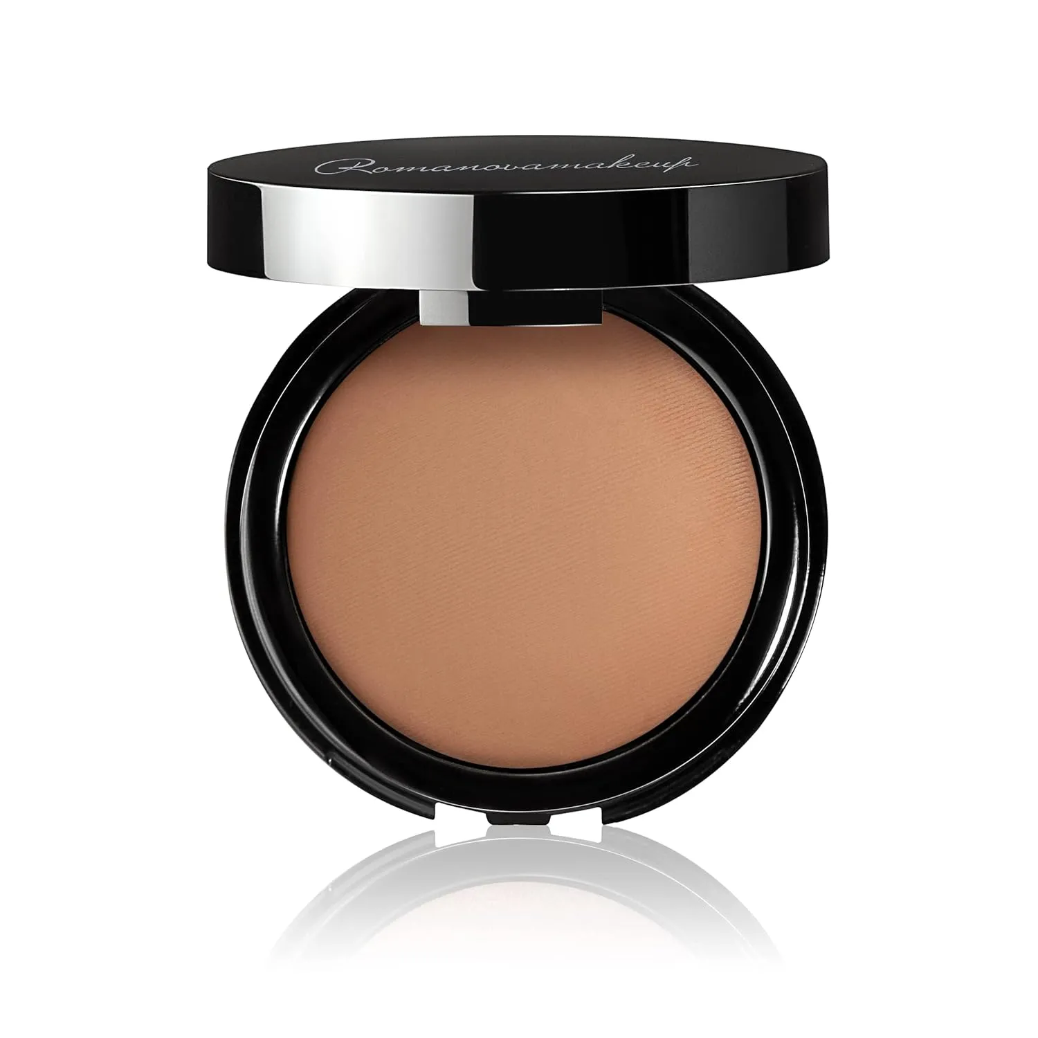 Sexy Nude Face Powder DARK. Bronzer, Shine Control, Matte Finish, Long Lasting, Silky and Weightless, Brightens Skin, Fills Fine Lines, Blurs Wrinkles by Romanovamakeup. For Dark Skin, Tanned Women.