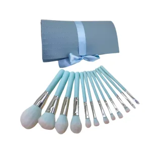 SOIMISS 12pcs Premium Makeup Brush Set Handle Cosmetics Tools for Blending Eyeshadow Foundation and Blush Chic Case for Beginners and Enthusiasts