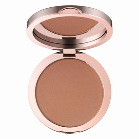 Sunset - Matte Bronzer Compact - Medium Dark - Easily Blendable - Silky texture, Lightweight, Long-lasting, Natural hydration - Sun Kissed glow - Paraben Free - Cruelty-Free - 0.39 Oz