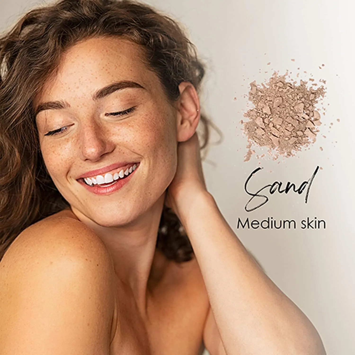 Sweet LeiLani Setting Powder Mineral Finishing Powder- Face Powder Makeup and Matte Long Lasting Pressed Powder Compact | Sand |